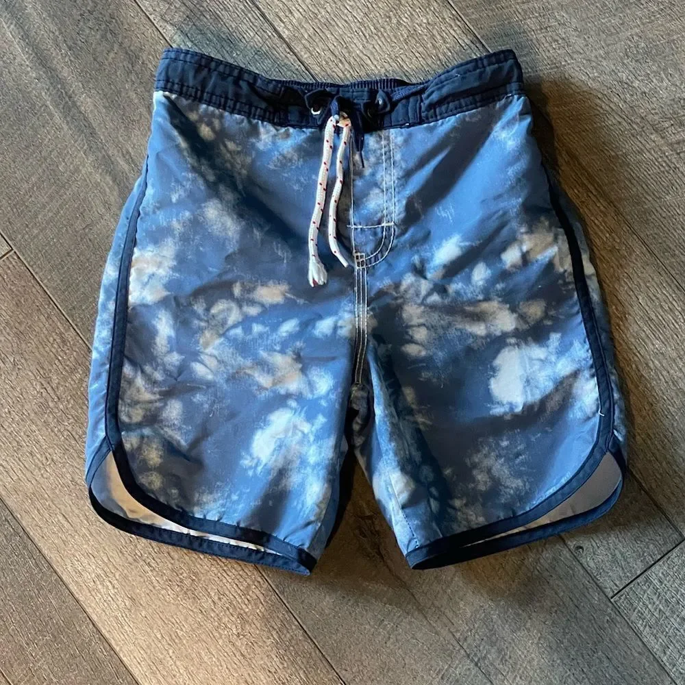 Oshkosh Blue and White Swim Trunks. Size 6.